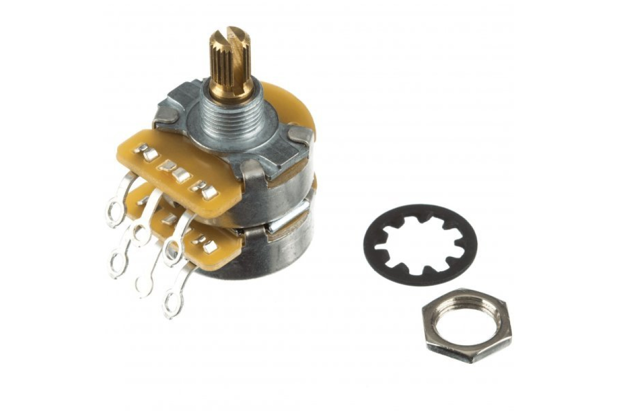 Потенціометр FENDER DUAL 500K/250K SPLIT SHAFT POTENTIOMETER