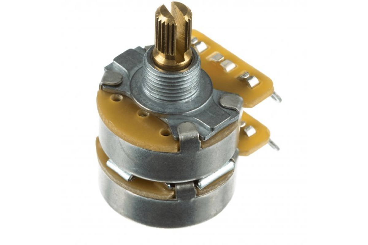 Потенціометр FENDER DUAL 500K/250K SPLIT SHAFT POTENTIOMETER