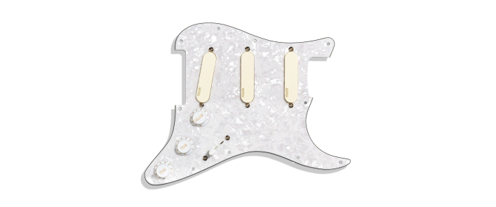 Пікгард зі звукознімачами EMG DG20 IVORY