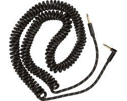 Кабель инструментальный FENDER CABLE DELUXE SERIES COIL 30' BLACK TWEED