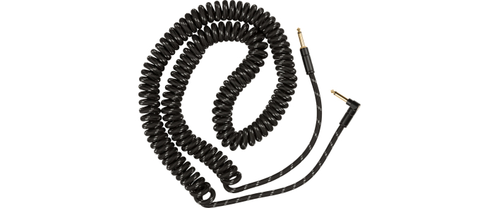Кабель інструментальний FENDER CABLE DELUXE SERIES COIL 30' BLACK TWEED