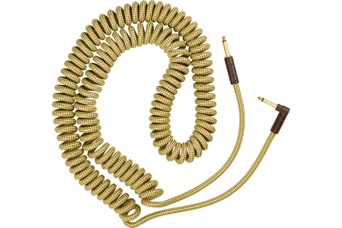Кабель інструментальний FENDER CABLE DELUXE SERIES COIL 30' TWEED