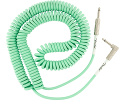Кабель инструментальный FENDER CABLE ORIGINAL SERIES 30' COIL SURF GREEN