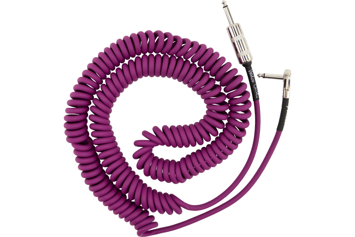 Кабель инструментальный FENDER CABLES JIMI HENDRIX VOODOO CHILD 30' COIL PURPLE