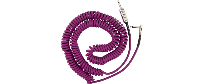 Кабель инструментальный FENDER CABLES JIMI HENDRIX VOODOO CHILD 30' COIL PURPLE