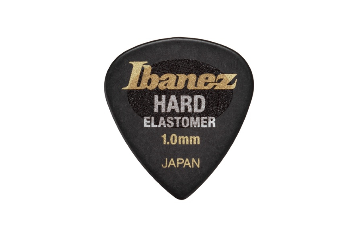 Медіатор IBANEZ EL16HD10S-HBK ELASTOMER SOFT 1MM PICK BLACK
