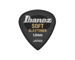 Медиатор IBANEZ EL16ST10S-HBK ELASTOMER HARD 1MM PICK BLACK