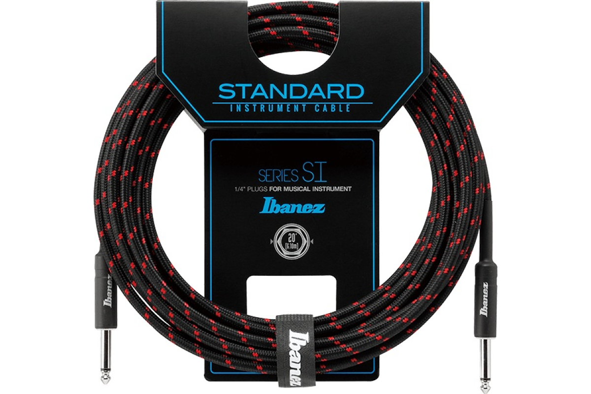 Кабель инструментальный IBANEZ SI20-BW INSTRUMENT CABLE 6M