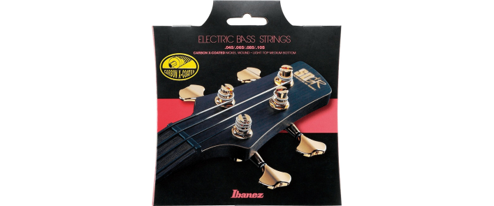 Струни для бас-гітар IBANEZ IEBS4XC BASS GUITAR STRING 45-105 CARBON X COATED
