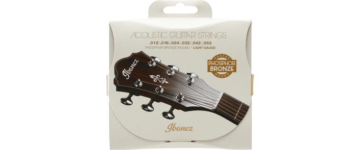 Струни для акустичних гітар IBANEZ IACSP6C ACOUSTIC GUITAR STRING 12-53 COATED