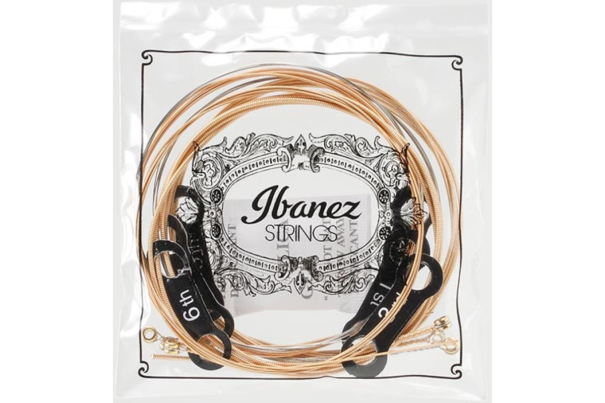 Струни для акустичних гітар IBANEZ IACSP6C ACOUSTIC GUITAR STRING 12-53 COATED