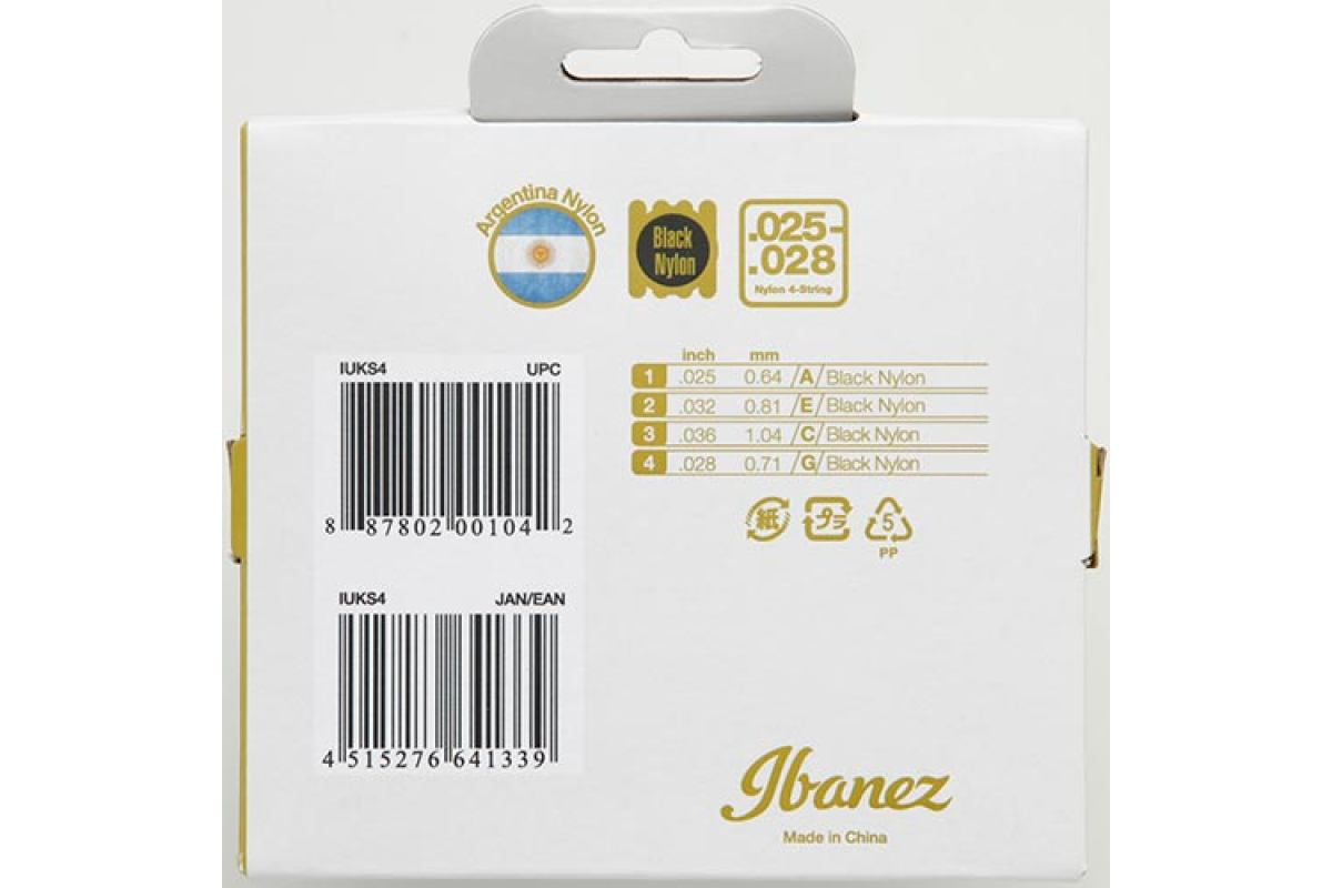 Струни для укулеле IBANEZ IUKS4 UKULELE STRINGS