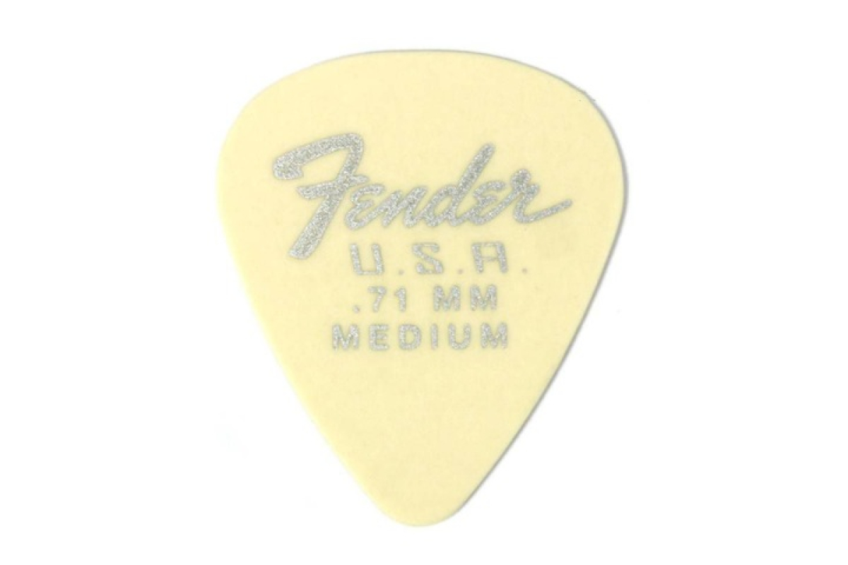 Набір медіаторів FENDER DURA-TONE DELRIN PICKS 0.71 MM, 351 SHAPE - 12 PACK OLYMPIC WHITE