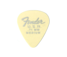 Набір медіаторів FENDER DURA-TONE DELRIN PICKS 0.71 MM, 351 SHAPE - 12 PACK OLYMPIC WHITE
