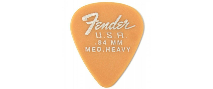 Набір медіаторів FENDER DURA-TONE DELRIN PICKS 0.84 MM, 351 SHAPE - 12 PACK BUTTERSCOTCH BLONDE
