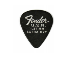 Набор медиаторов FENDER DURA-TONE DELRIN PICKS 1.21 MM, 351 SHAPE - 12 PACK BLACK