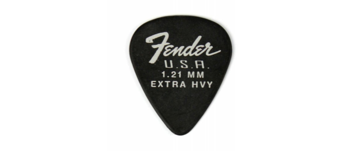 Набір медіаторів FENDER DURA-TONE DELRIN PICKS 1.21 MM, 351 SHAPE - 12 PACK BLACK