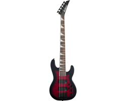 Бас-гитара JACKSON JS SERIES CONCERT BASS JS3VQ TRANPARENT RED BURST