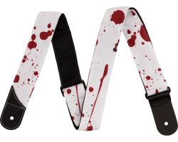 Ремень гитарный JACKSON STRAP 2" SPLATER RED AND WHITE