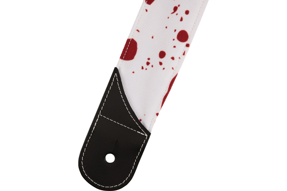 Ремінь гітарний JACKSON STRAP 2" SPLATER RED AND WHITE
