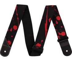 Ремінь гітарний JACKSON STRAP 2" SPLATER BLACK AND RED