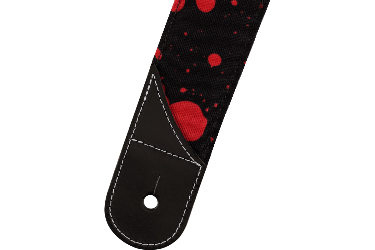 Ремінь гітарний JACKSON STRAP 2" SPLATER BLACK AND RED