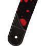 Ремінь гітарний JACKSON STRAP 2" SPLATER BLACK AND RED