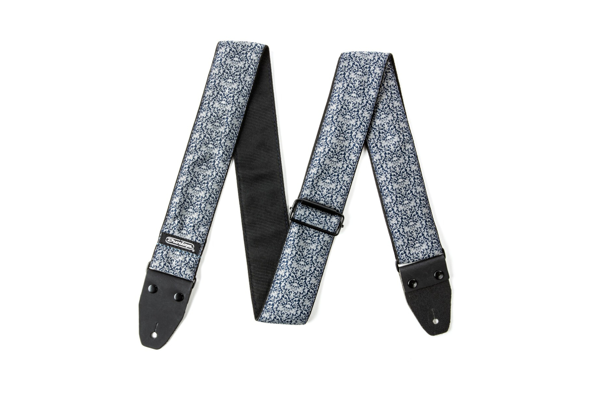 Ремінь гітарний DUNLOP D67-15 2" Jacquard Fleurs De Skull