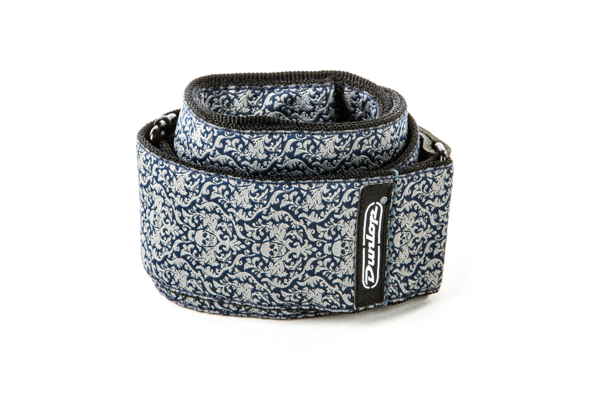 Ремінь гітарний DUNLOP D67-15 2" Jacquard Fleurs De Skull