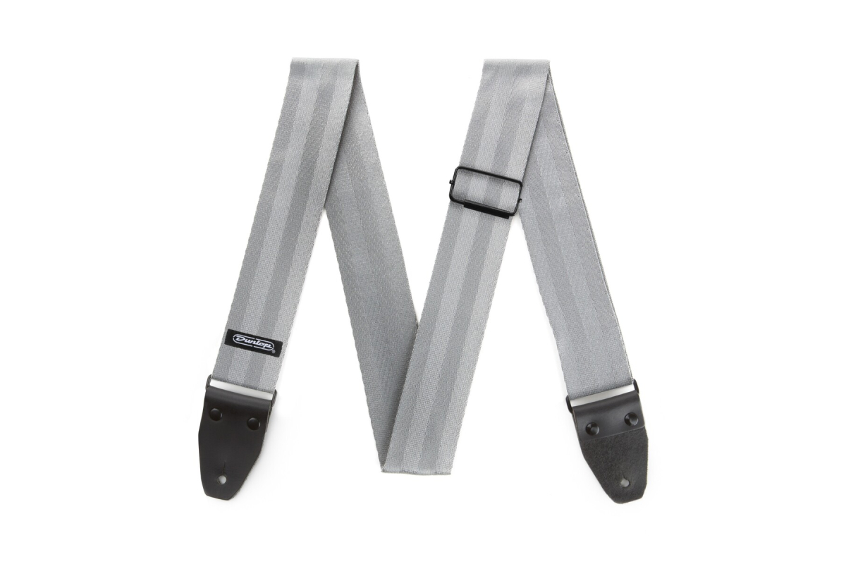 Ремінь гітарний DUNLOP DST7001GY 2" Deluxe Seatbelt Grey