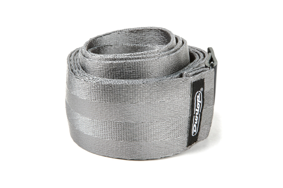 Ремінь гітарний DUNLOP DST7001GY 2" Deluxe Seatbelt Grey