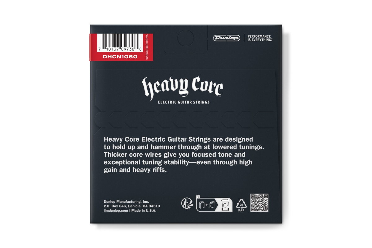 Струни для електрогітар DUNLOP DHCN1060-6 HEAVY CORE 6/SET