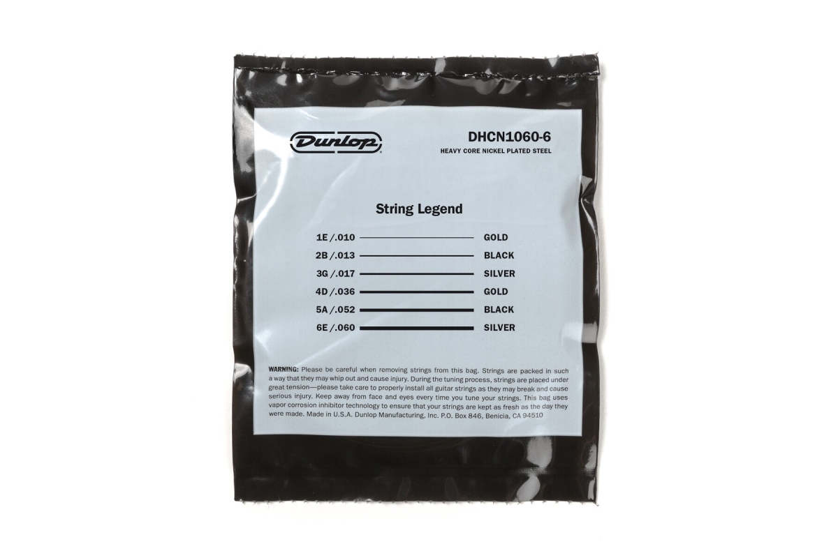 Струни для електрогітар DUNLOP DHCN1060-6 HEAVY CORE 6/SET