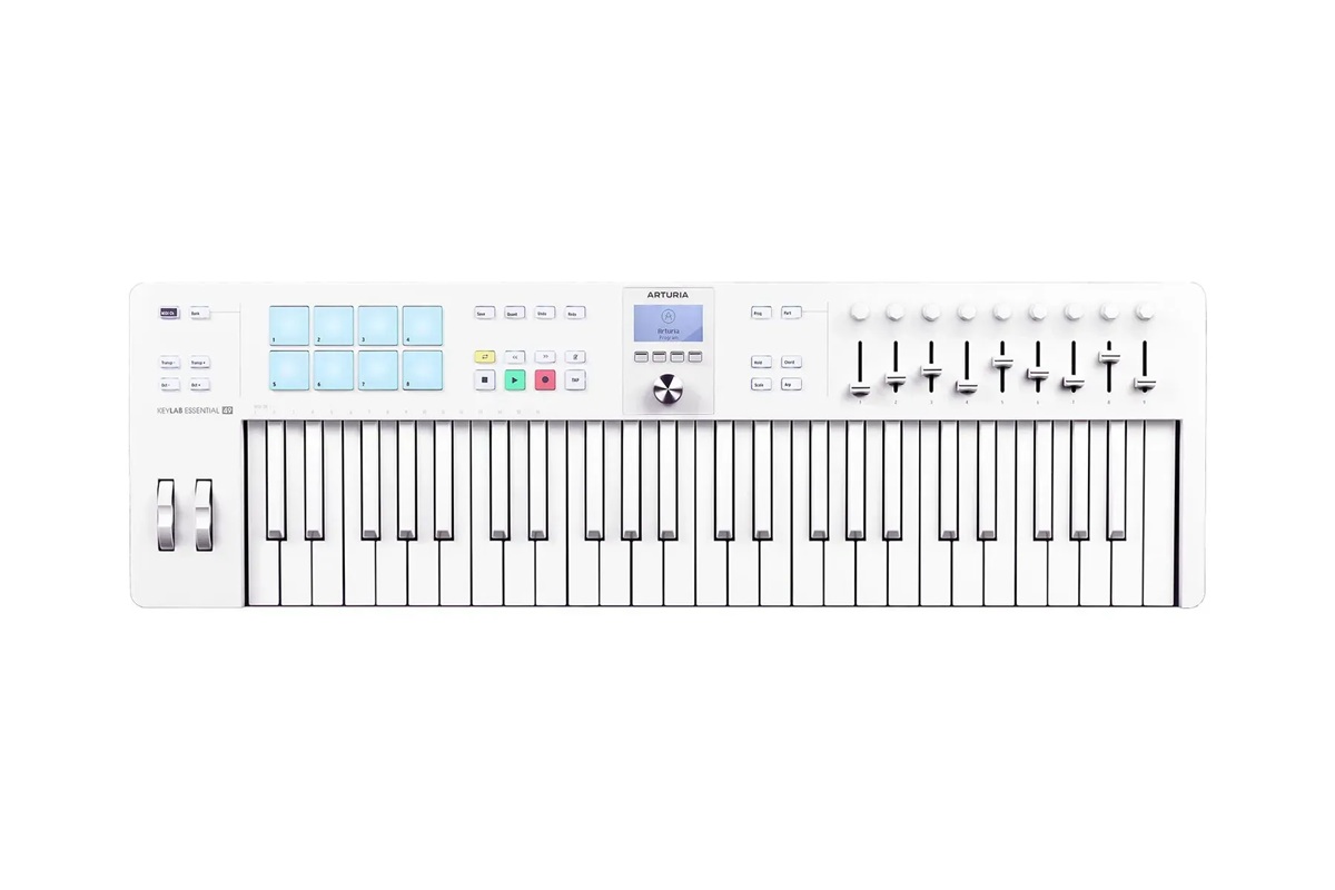MIDI клавиатура ARTURIA KEYLAB ESSENTIAL 49 MK3 ALPINE WHITE PIGMENTS