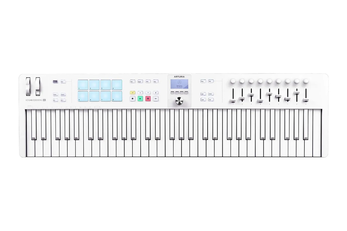 MIDI клавіатура ARTURIA KEYLAB ESSENTIAL 61 MK3 ALPINE WHITE PIGMENTS