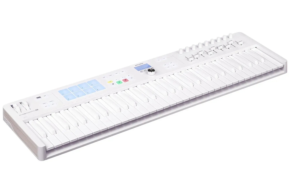 MIDI клавіатура ARTURIA KEYLAB ESSENTIAL 61 MK3 ALPINE WHITE PIGMENTS