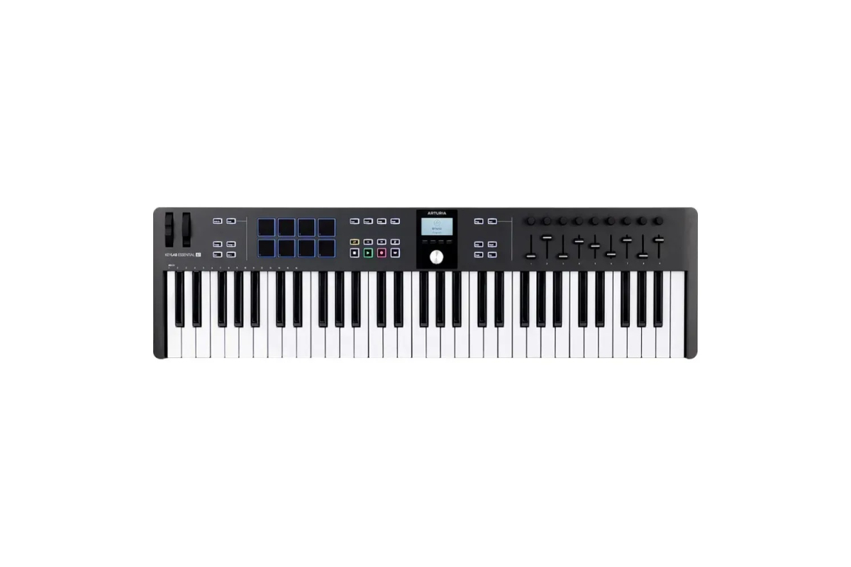 MIDI клавиатура ARTURIA KEYLAB ESSENTIAL 61 MK3 BLACK PIGMENTS