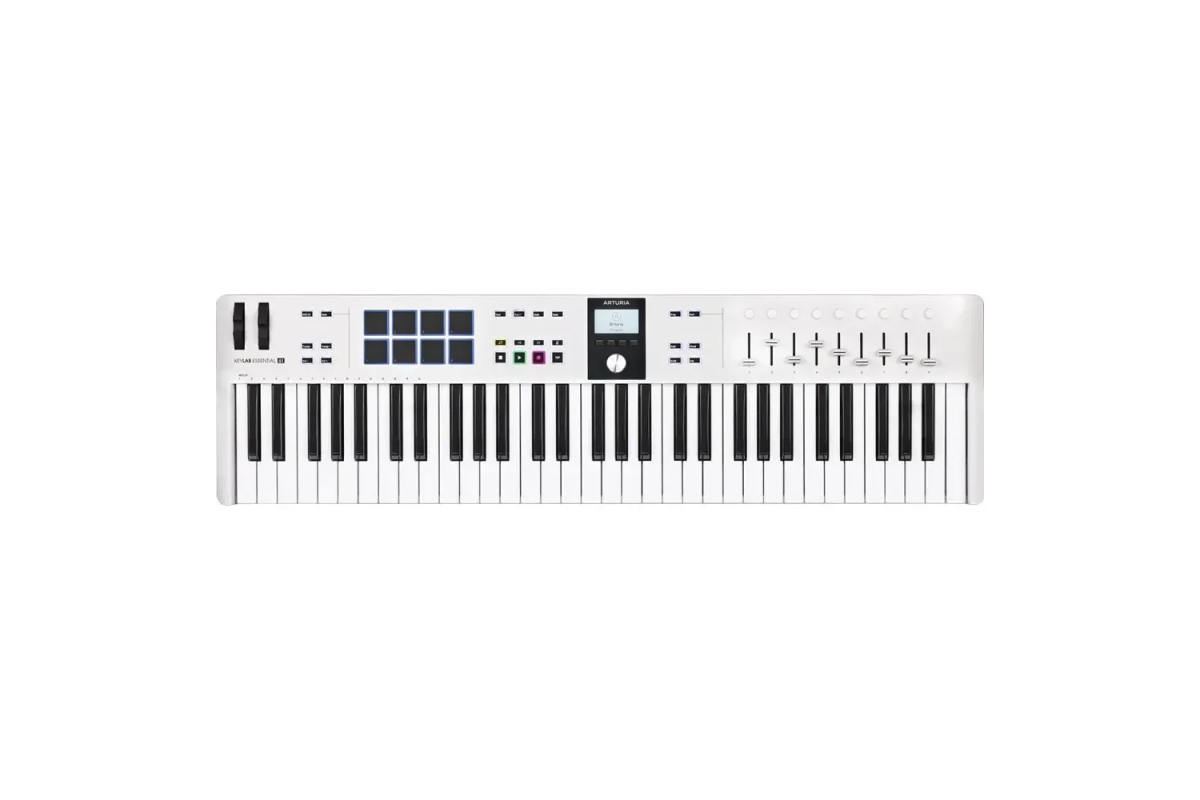 MIDI клавиатура ARTURIA KEYLAB ESSENTIAL 61 MK3 WHITE PIGMENTS