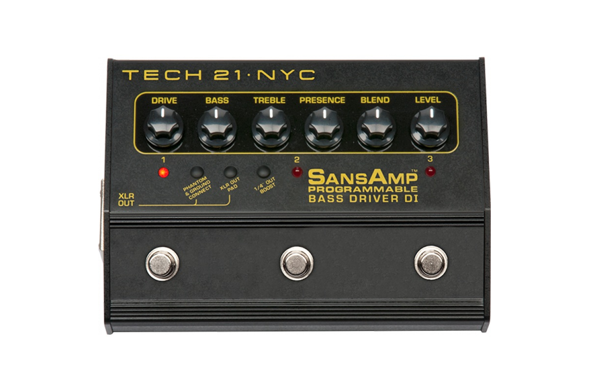 Педаль ефектів TECH 21 SANSAMP PROGRAMMABLE BASS DRIVER DI