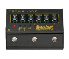 Педаль ефектів TECH 21 SANSAMP PROGRAMMABLE BASS DRIVER DI