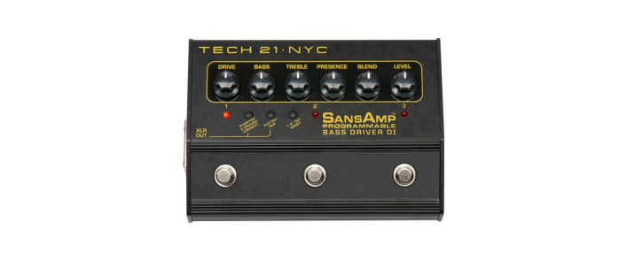 Педаль ефектів TECH 21 SANSAMP PROGRAMMABLE BASS DRIVER DI
