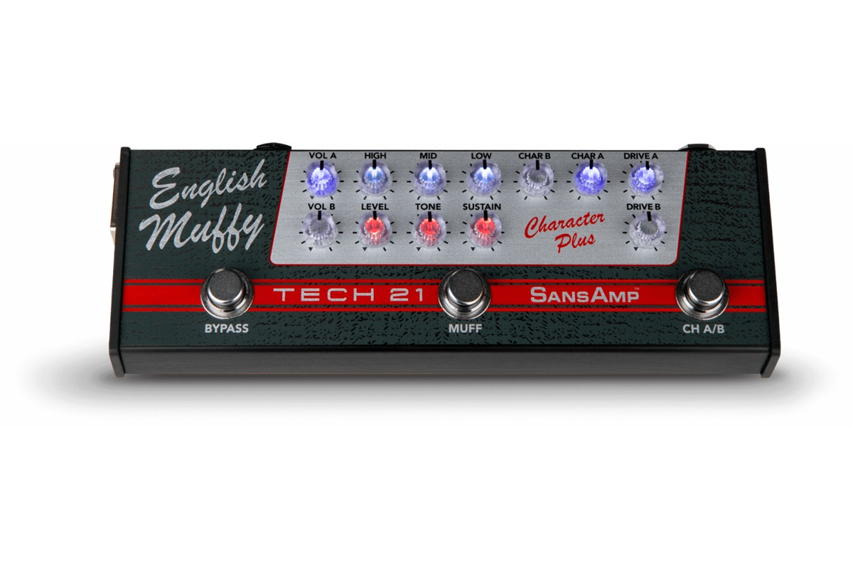 Педаль ефектів TECH 21 SANSAMP CHARACTER PLUS ENGLISH MUFFY
