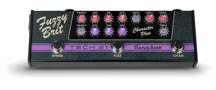 Педаль ефектів TECH 21 SANSAMP CHARACTER PLUS FUZZY BRIT