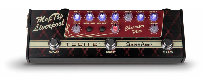 Педаль ефектів TECH 21 SANSAMP CHARACTER PLUS MOP TOP LIVERPOOL