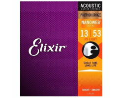 Струни для акустичних гітар ELIXIR PB NW HDL