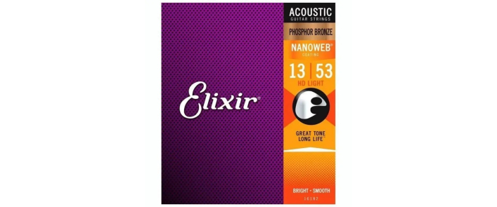 Струни для акустичних гітар ELIXIR PB NW HDL