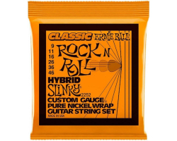 Струны для электрогитар ERNIE BALL 2252 Slinky Classic Rock N Roll Pure Nickel 9/46