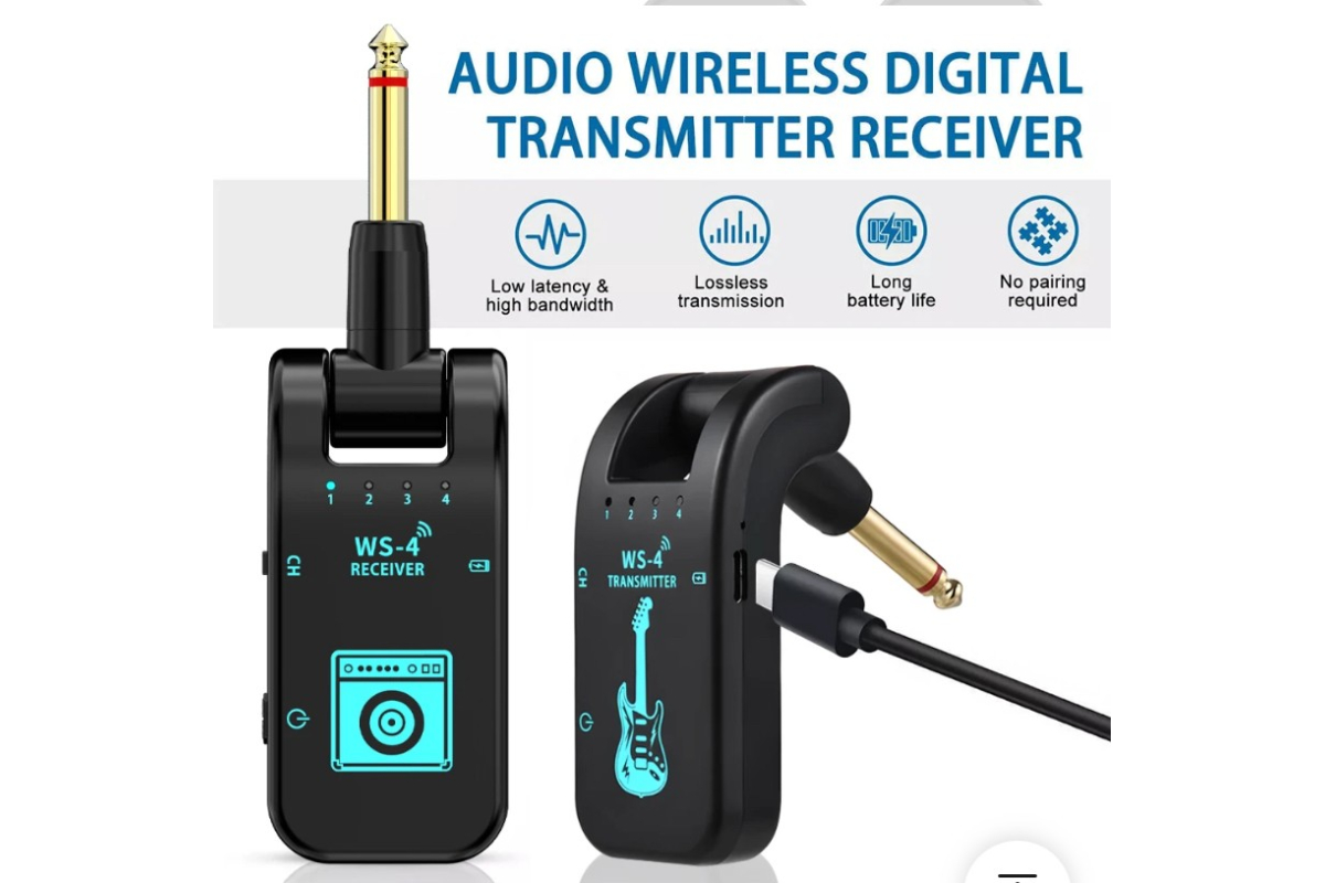 Гітарна радіосистема AVZHEZH WS4 Black 2.4GHz