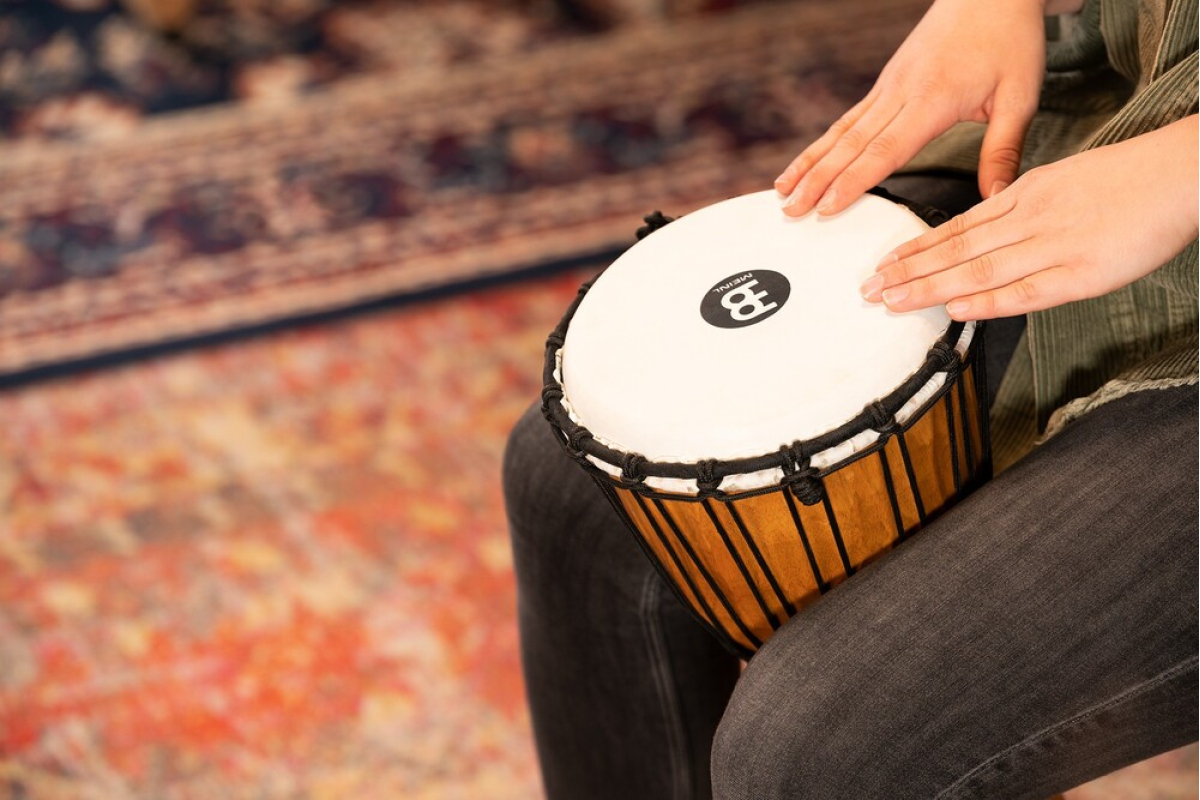 Джембе MEINL Headliner Rope Tuned HDJ4-S (8") Nile