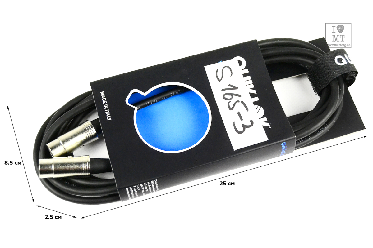MIDI кабель QUIK LOK S165-3BK